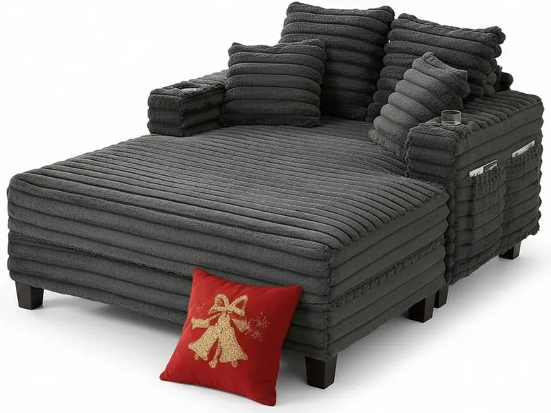 Amsleekey 64” Chaise Lounge Chair Indoor