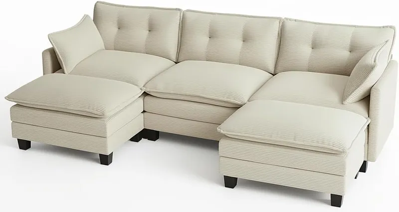Amsleekey Modular Sectional Sofa, 111.5”